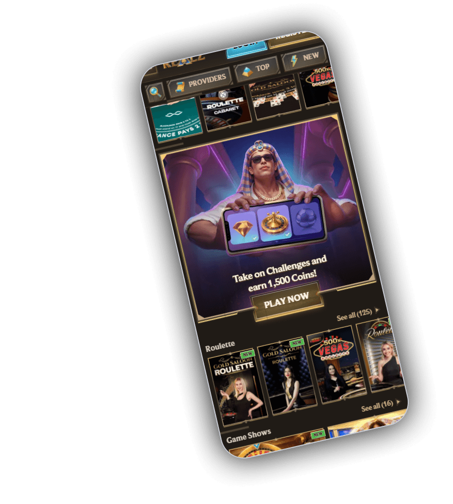 Realz Casino Interface AU