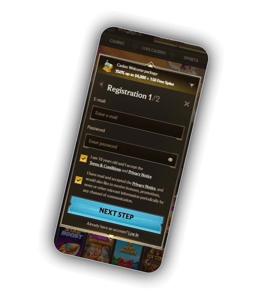 Realz Casino Registration AU